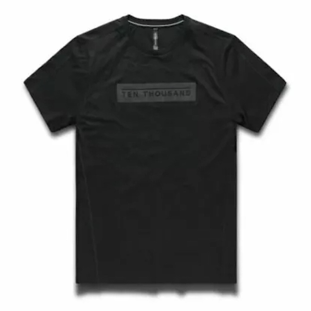 Ten Thousand Durable Logo T Shirt Black XL Short Sleeve Fitted TTKO25 Gym Run - Picture 3 of 11